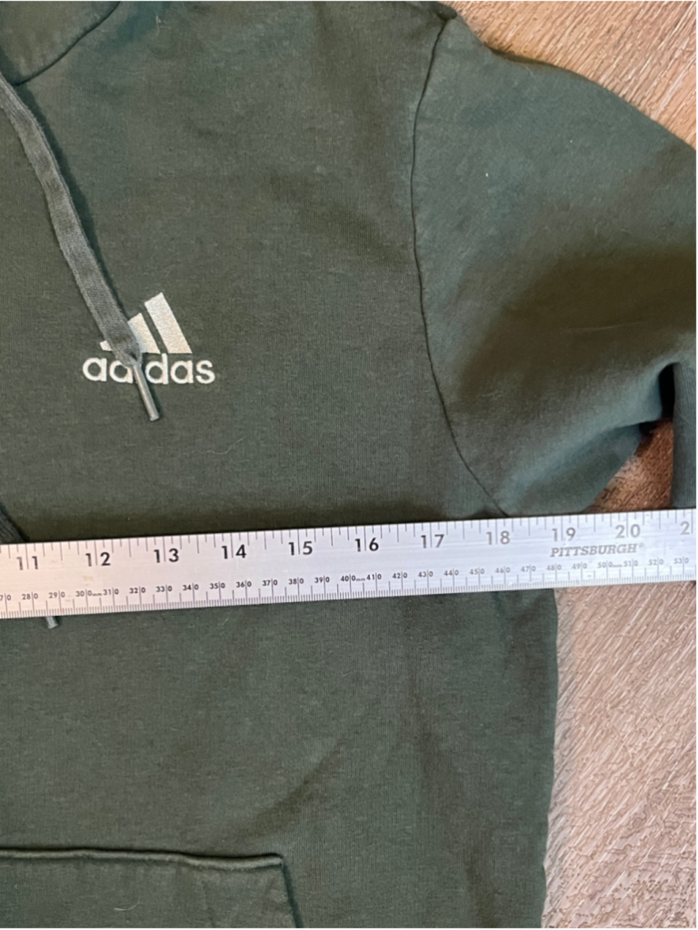 Women's Adidas Green Hoodie Sweatshirt Size S - Picture 6 of 6